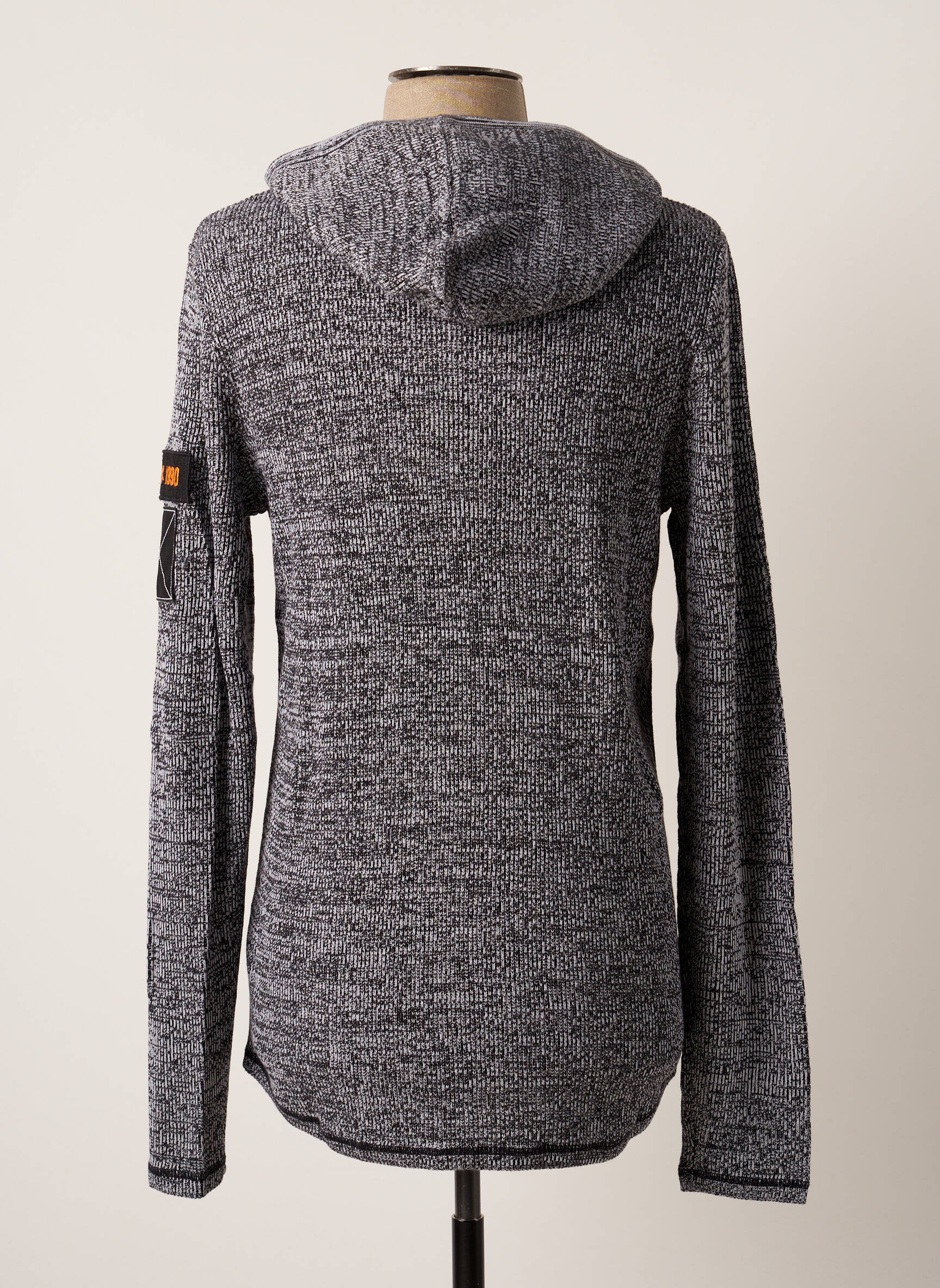 Megztinis chinamas audinys ilgos rankovės pilka JACK & JONES vyras