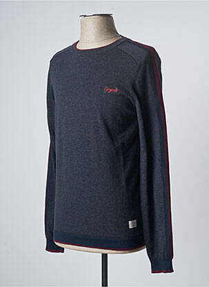 Megztinis tamprumas ilgos rankovės mėlyna JACK & JONES vyras