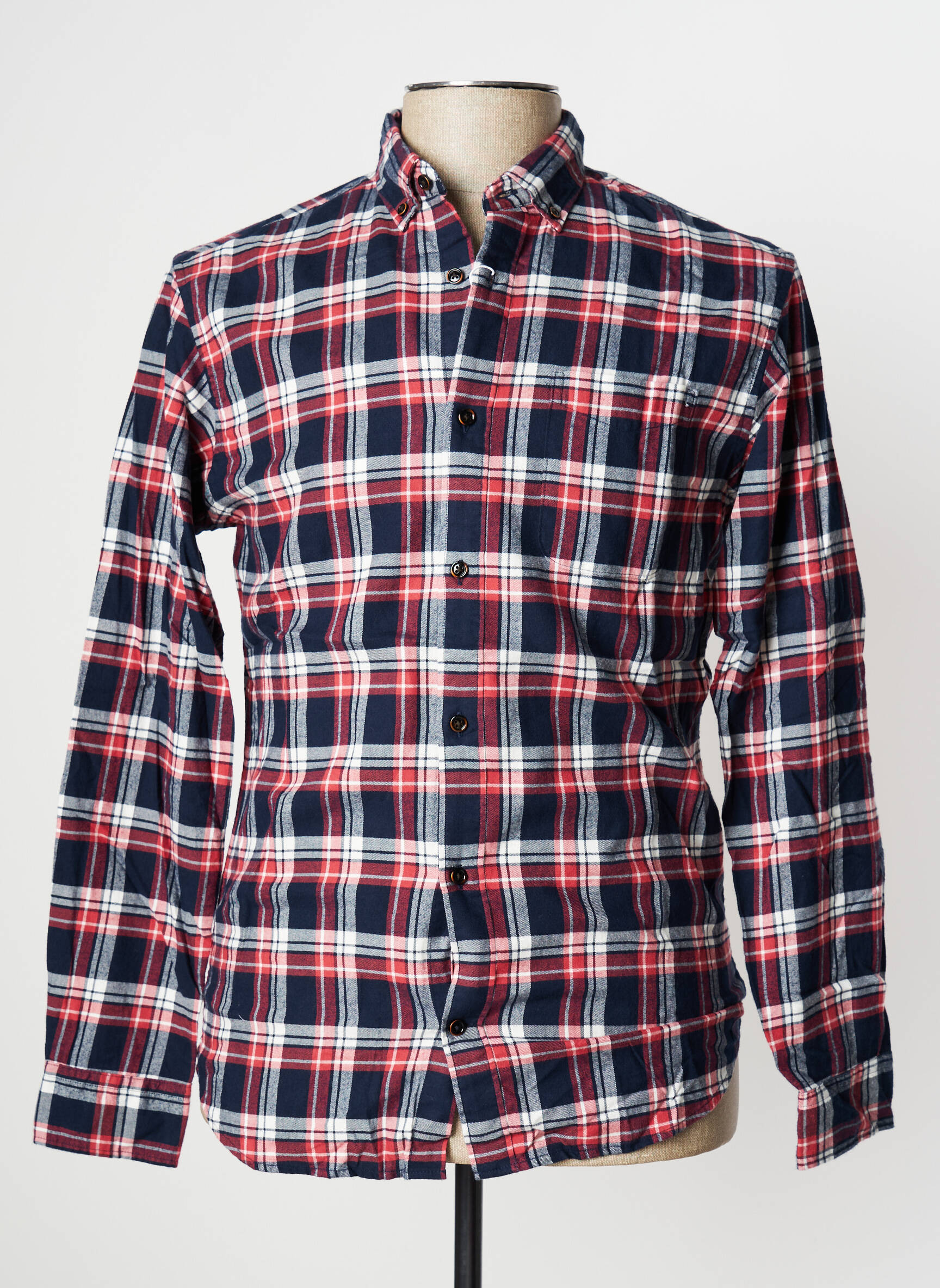 Ilgomis rankovėmis marškinys ilgos rankovės mėlyna JACK & JONES vyras