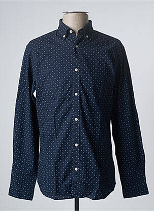 Ilgomis rankovėmis marškinys ilgos rankovės mėlyna JACK & JONES vyras