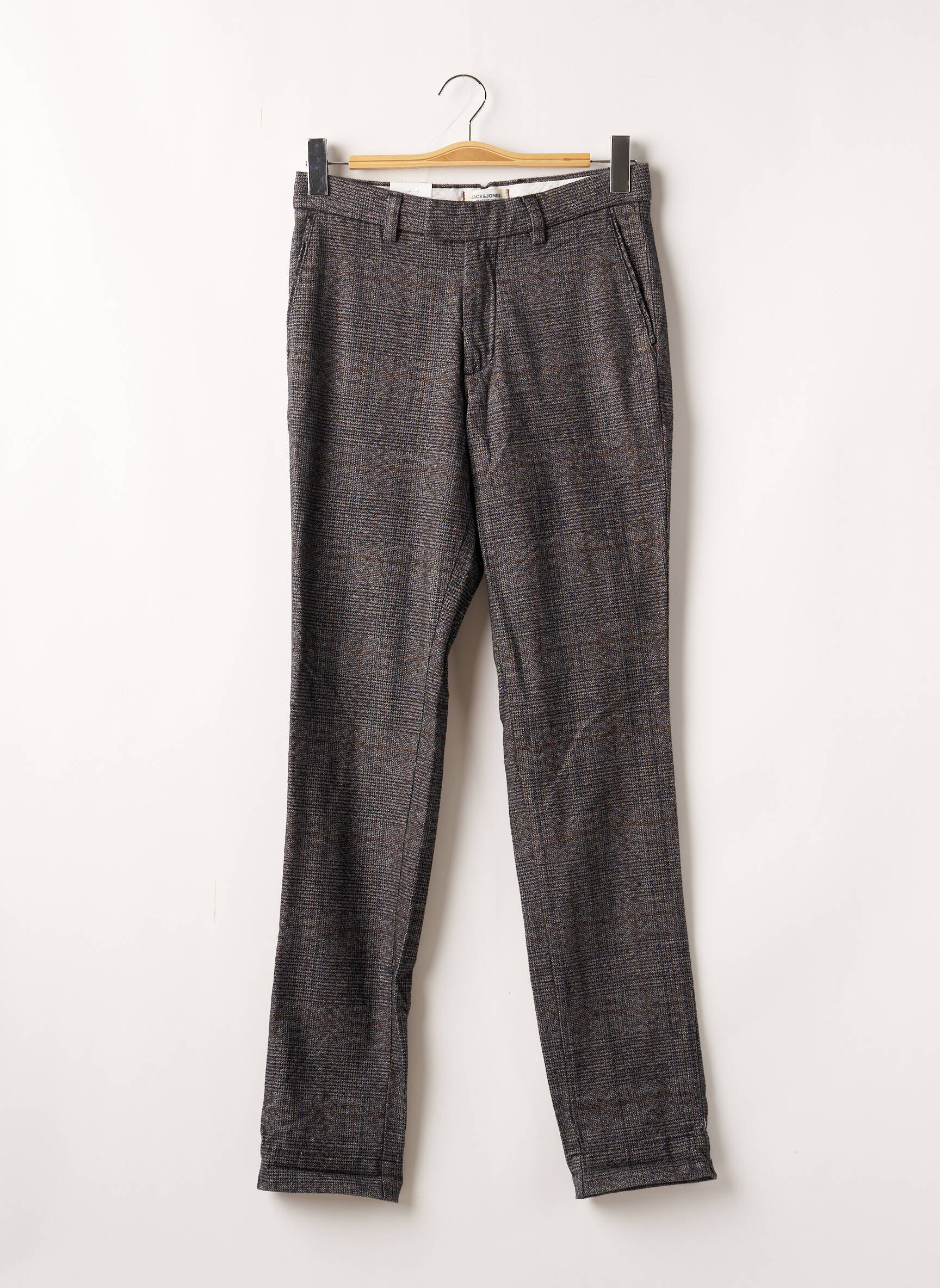 Chino kelnė užtrauktukas po atvartu su kabliu normala dydis pilka JACK & JONES vyras