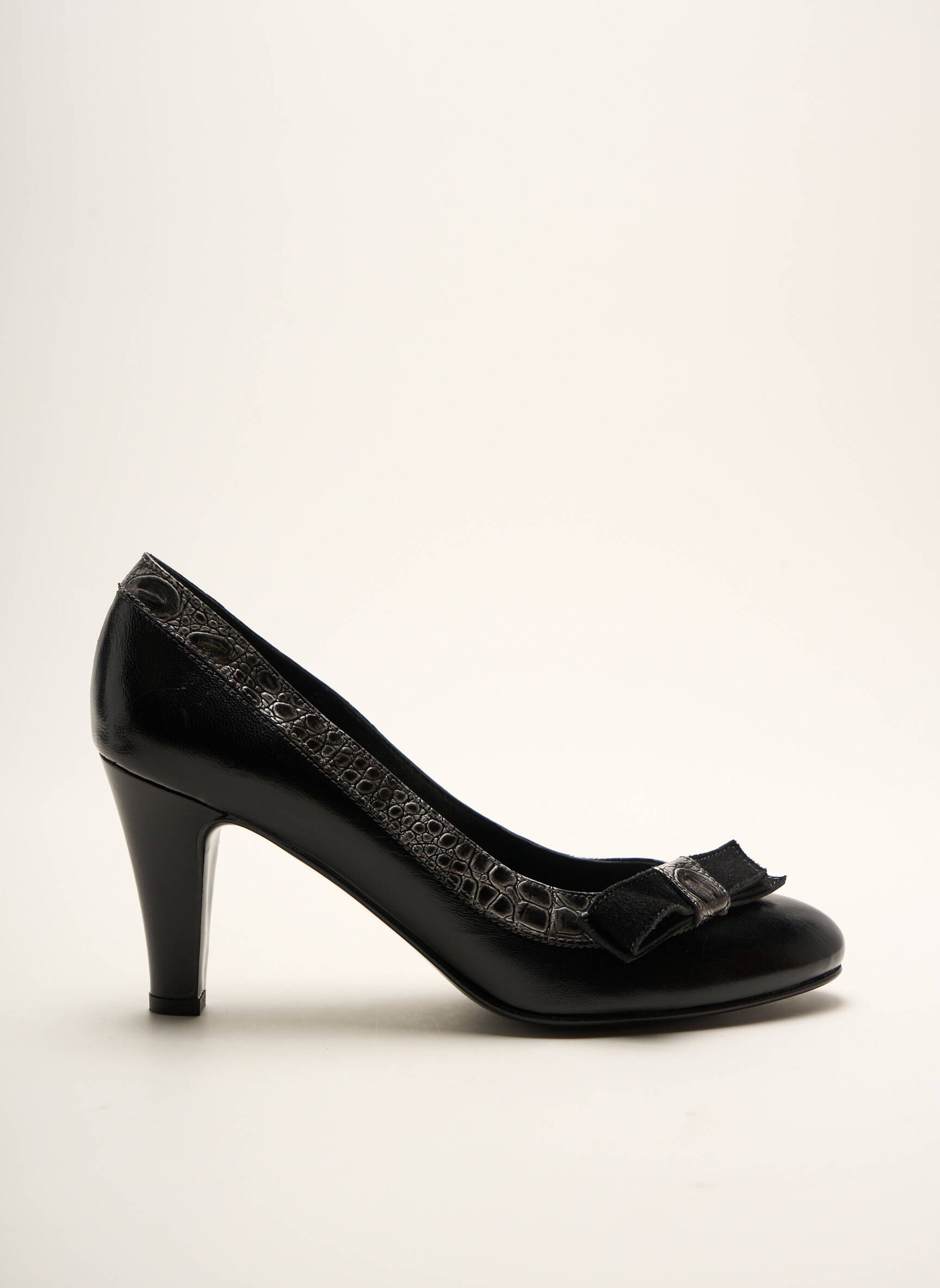 Aukštakulniai satino audinys kulnas nuo 7 iki 9 cm juodas SOULIERS EVELIN'S moteris