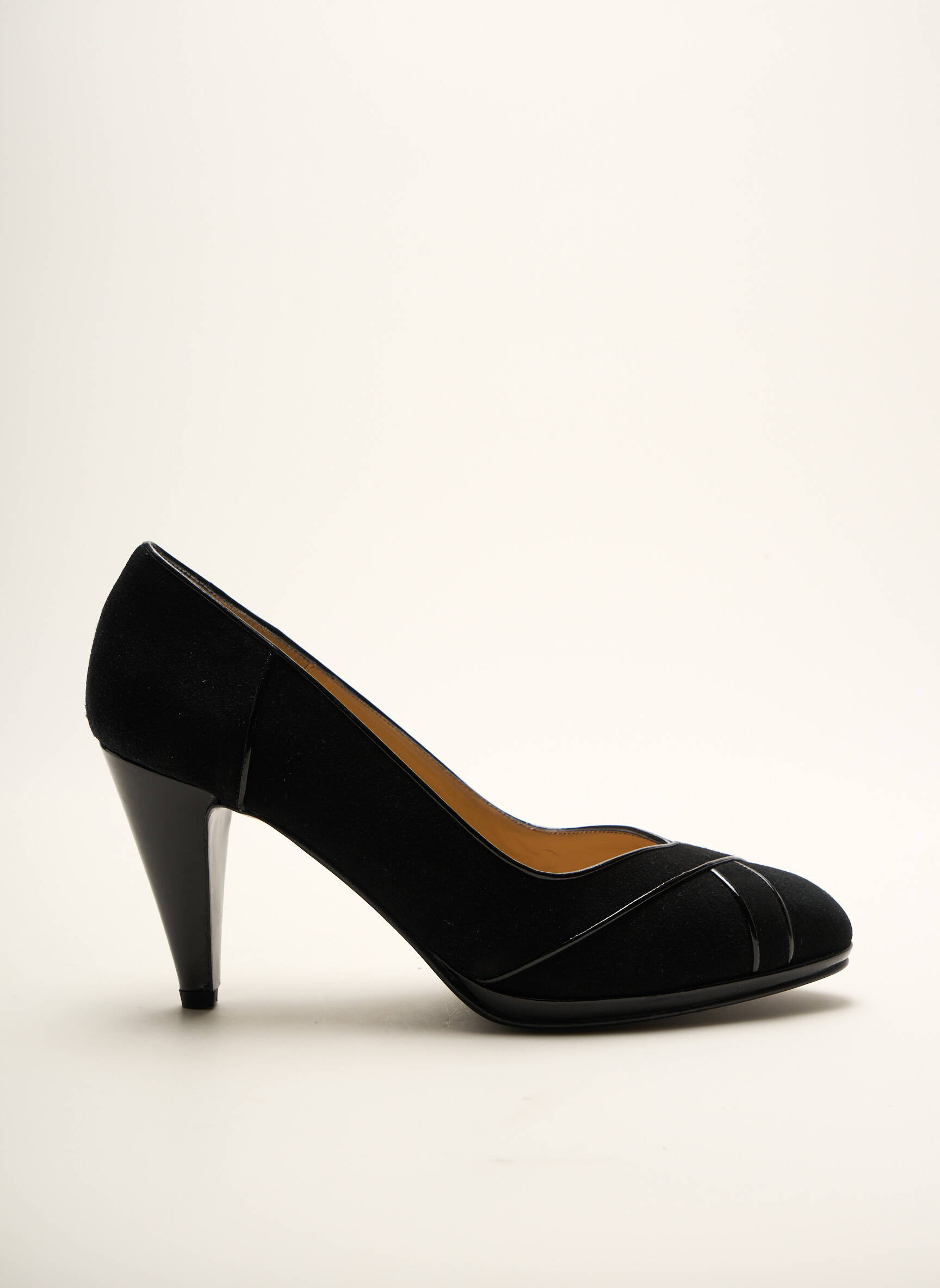 Aukštakulniai satino audinys kulnas nuo 7 iki 9 cm juodas SOULIERS EVELIN'S moteris