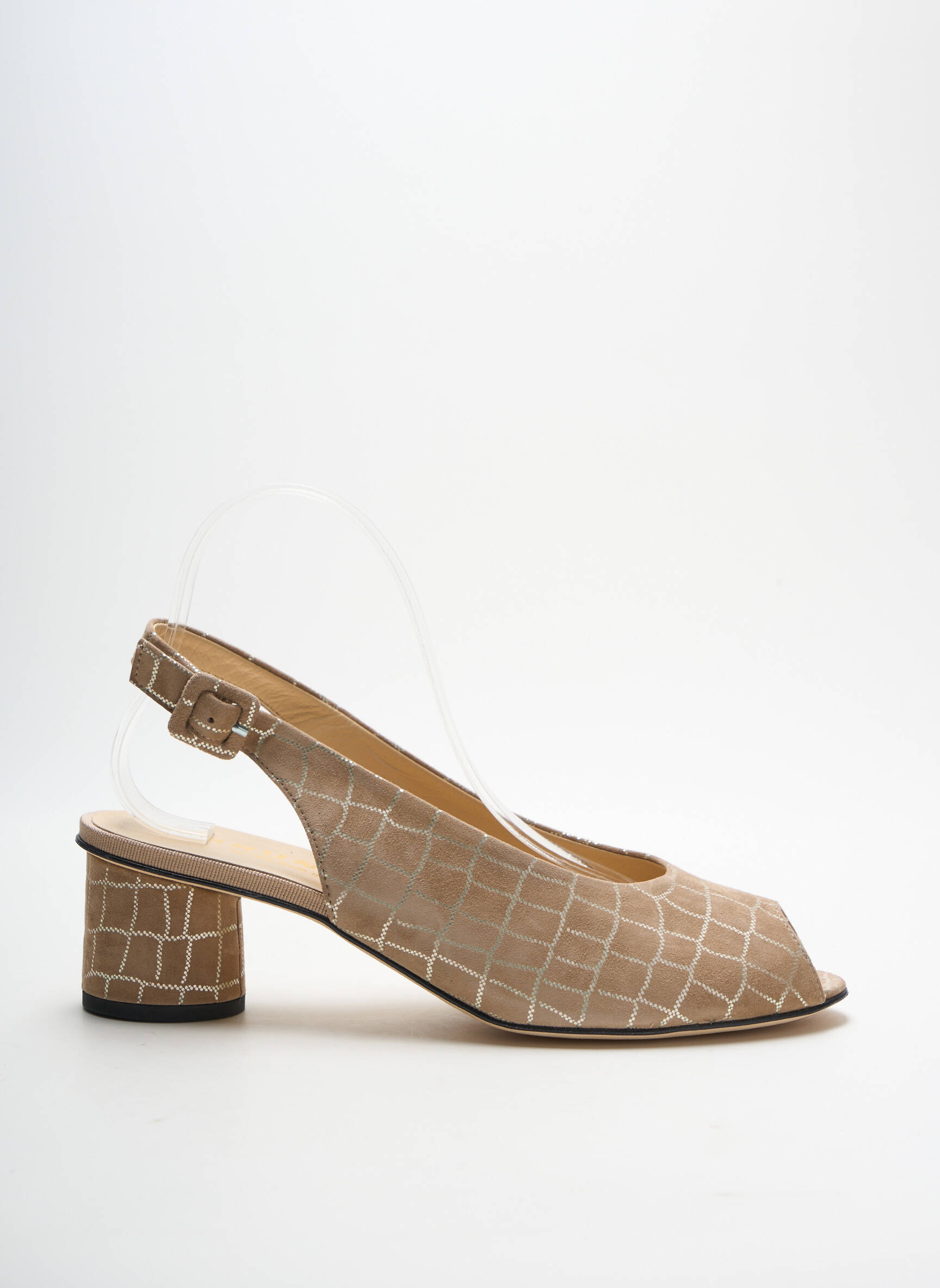 Sandalai/nu pėdos amortizuojančios pado tipas kulnas nuo 4 iki 6 cm bežinis BRUNATE moteris