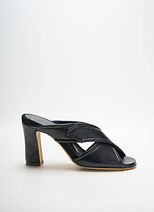 Mule/sabotai lygus audinys kulnas nuo 7 iki 9 cm juodas LORENZO MASIERO moteris