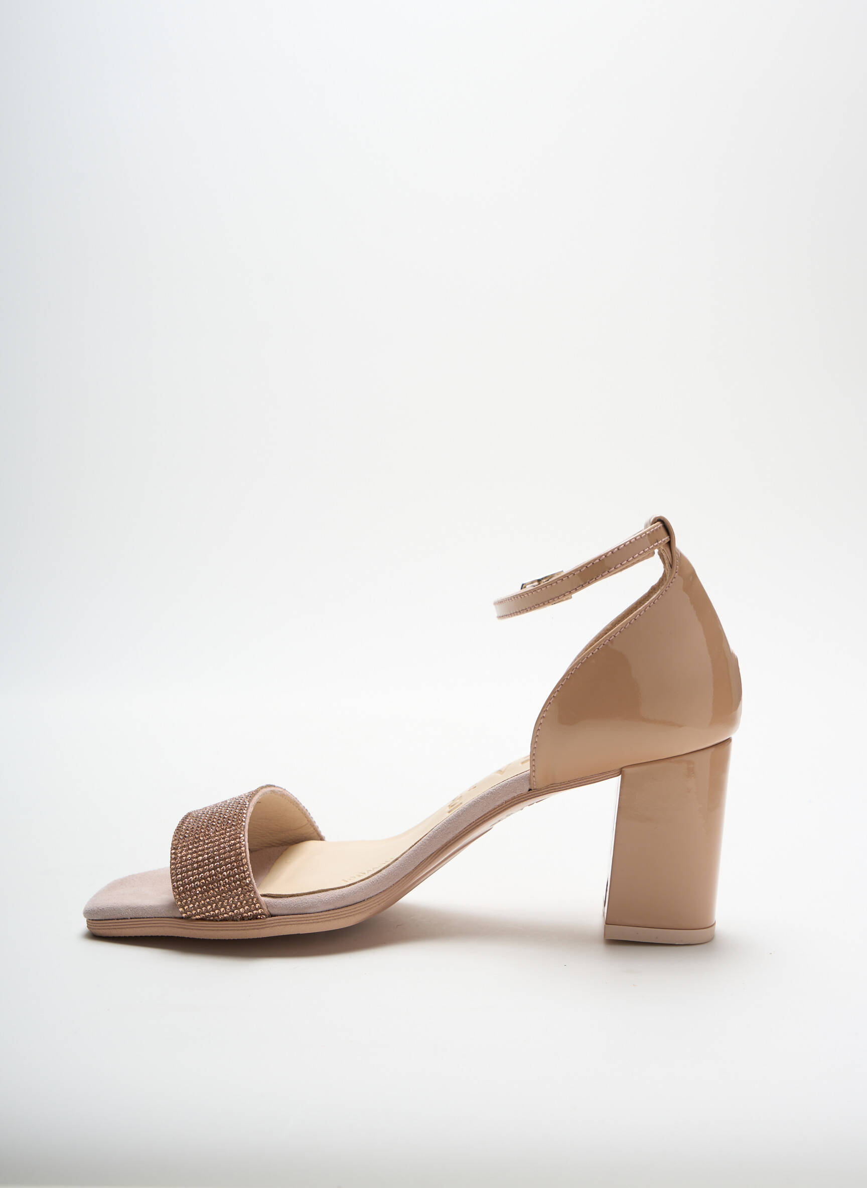 Sandalai/nu pėdos užsegimas kilpa(s) kulnas nuo 7 iki 9 cm bežinis GADEA moteris