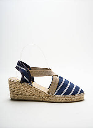 Espadrilės apvalus mygtukas kulnas nuo 4 iki 6 cm mėlyna REBELLES moteris
