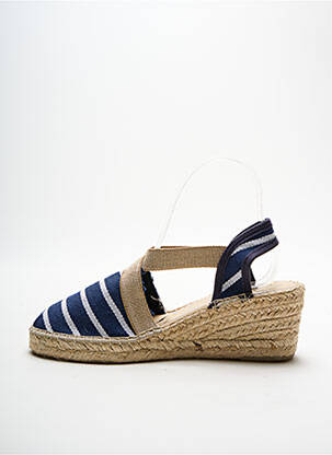 Espadrilės apvalus mygtukas kulnas nuo 4 iki 6 cm mėlyna REBELLES moteris
