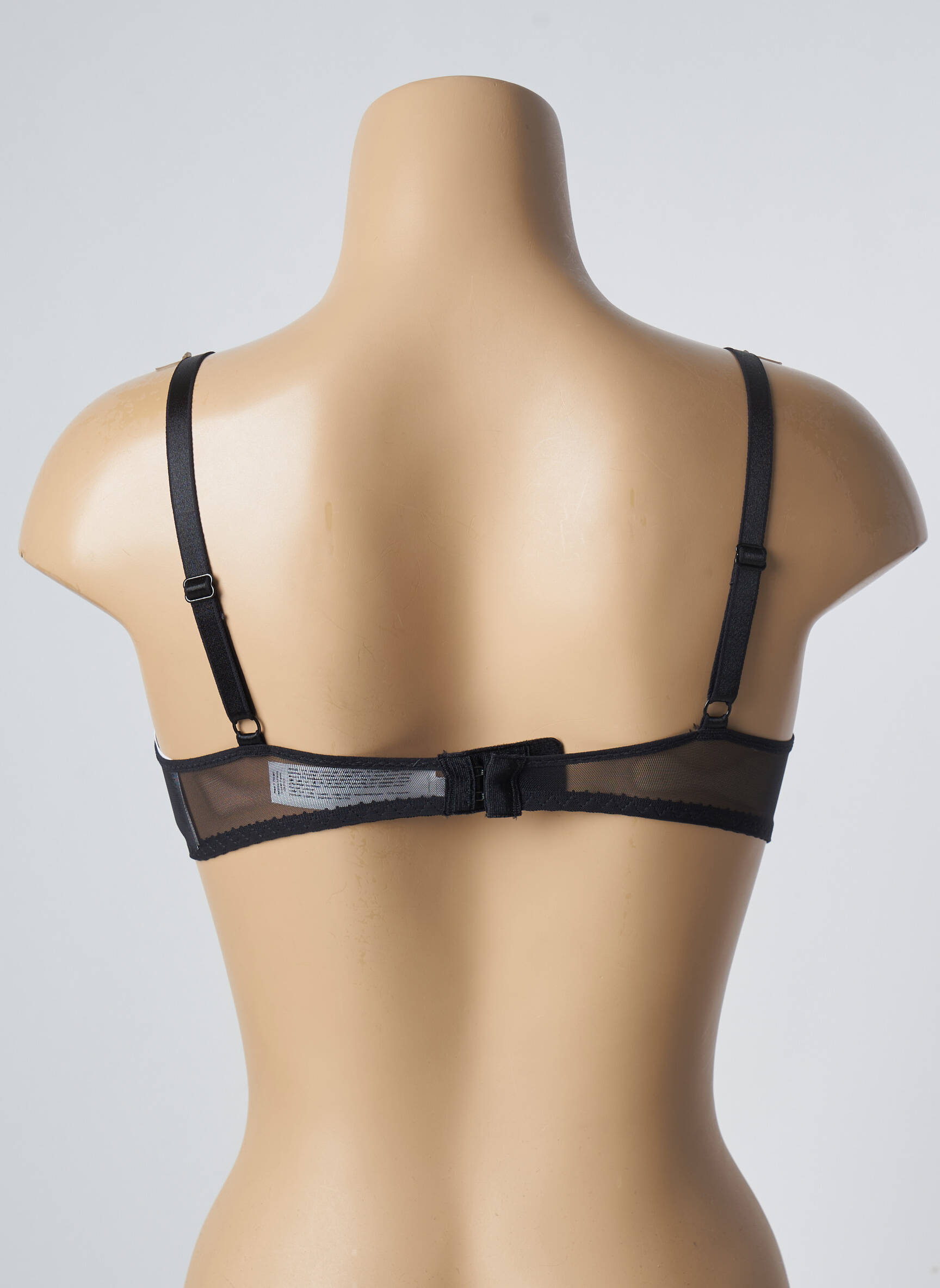 Liemenėlė satino efektas push-up liemenėlė su aukštu palaikymu juodas PASSIONATA moteris