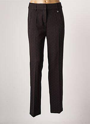 Tiesi kelnė popelinos audinys, kuris pasižymi lygiu ir tankiu paviršiumi. normala dydis juodas FRANSA moteris