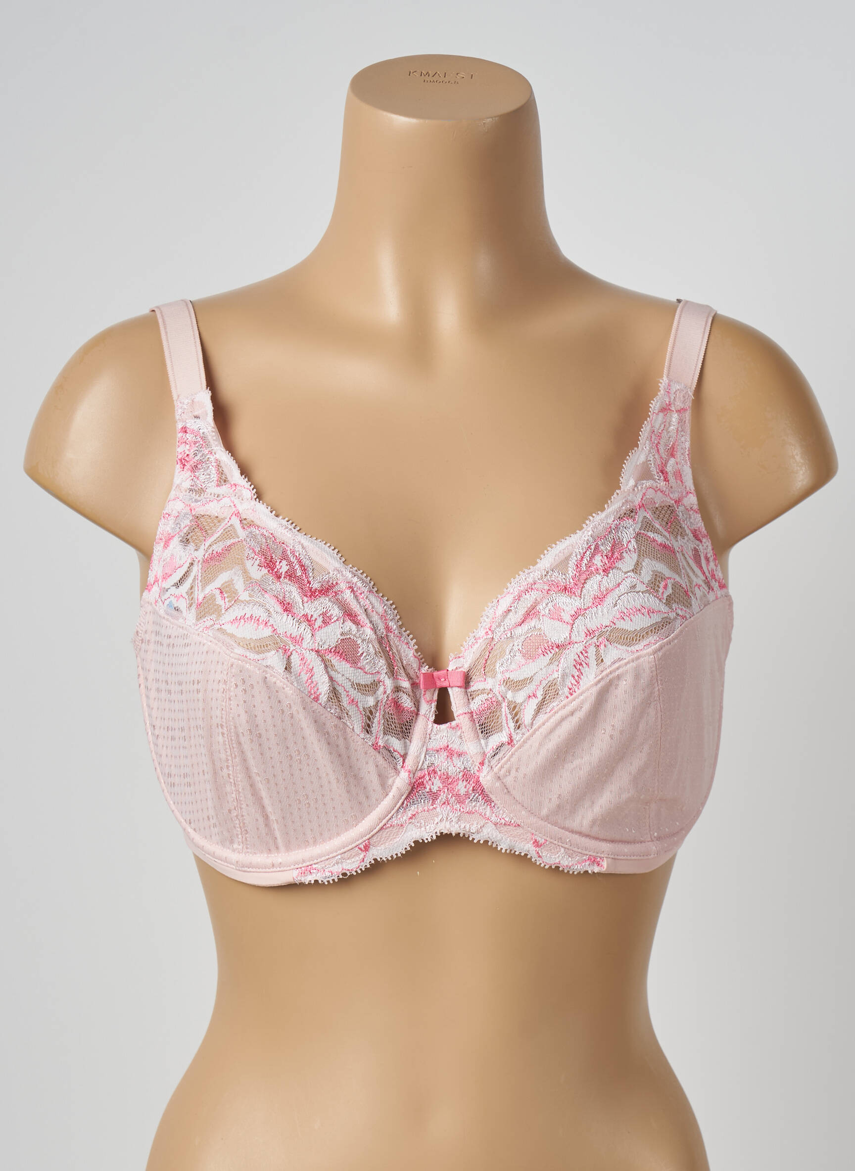Liemenėlė satino efektas pilnas palaikantis liemenėlės viršus rožinė M&S COLLECTION moteris