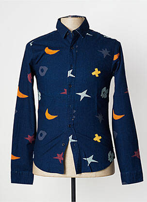 Ilgomis rankovėmis marškinys ilgos rankovės mėlyna SCOTCH & SODA vyras