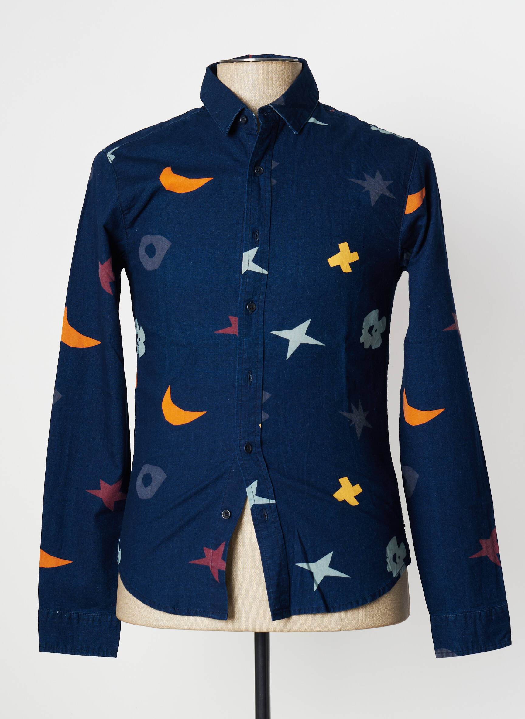 Ilgomis rankovėmis marškinys ilgos rankovės mėlyna SCOTCH & SODA vyras