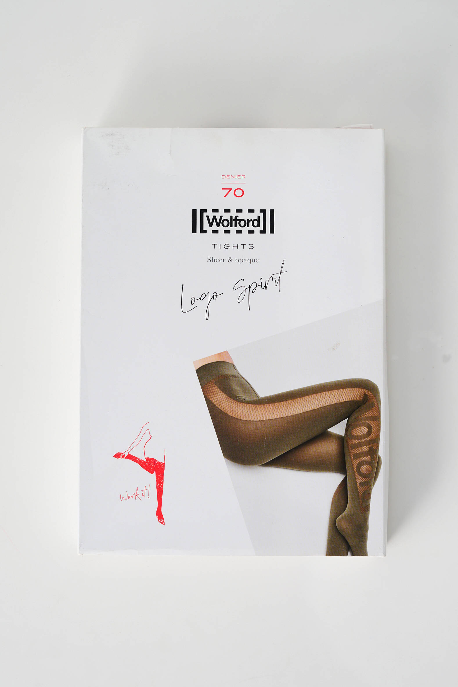 Kojinės fantazijos raštas juodas WOLFORD moteris