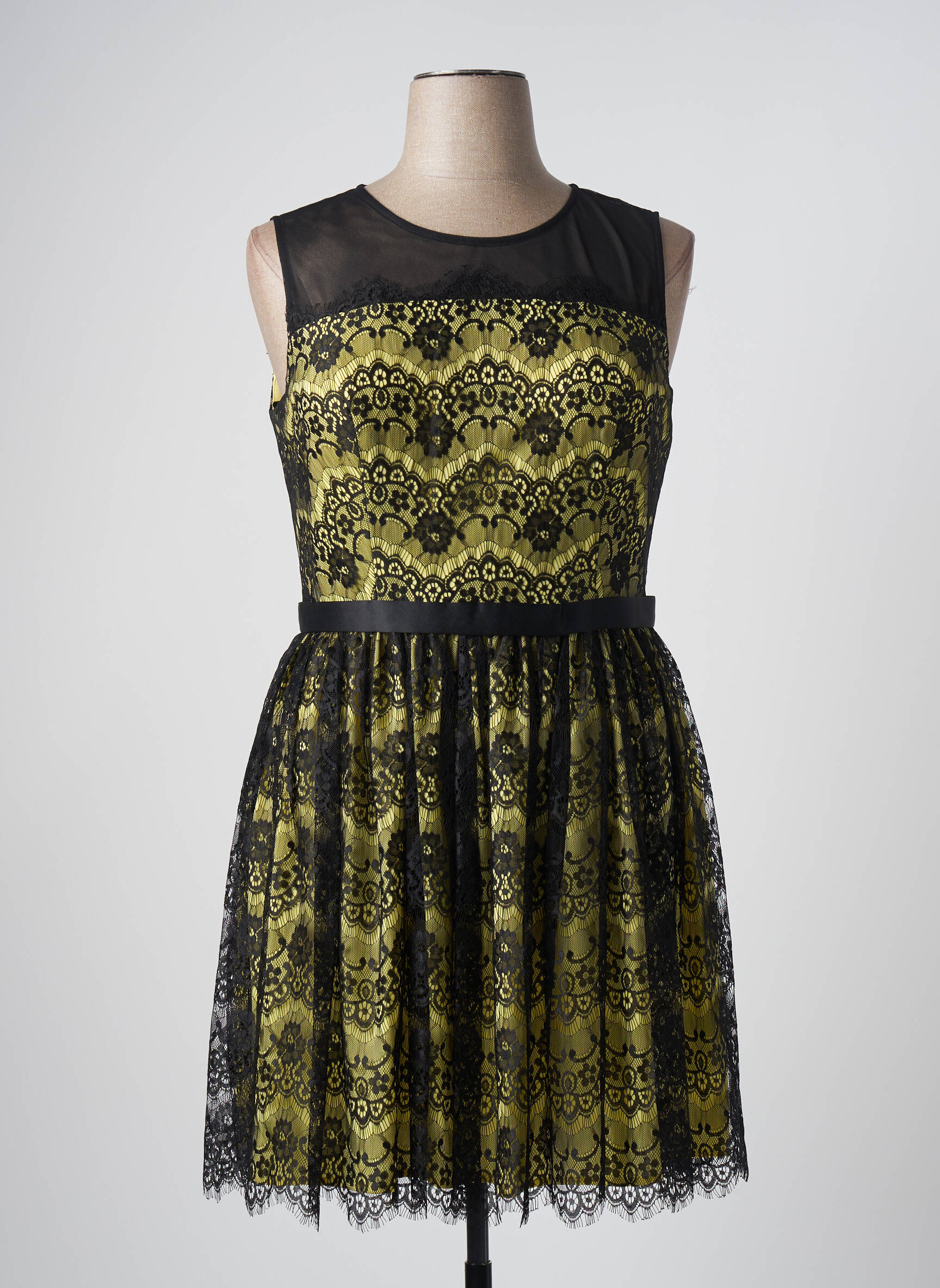Pusilgių suknelė sklandi forma be rankų mėlyna FASHION NEW YORK moteris