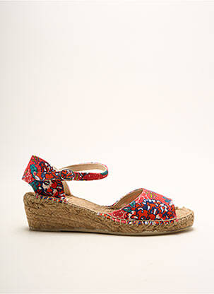 Espadrilės audinio audimas (tinklinis audimas) kulnas nuo 4 iki 6 cm raudona LA FIANCEE DU MEKONG moteris