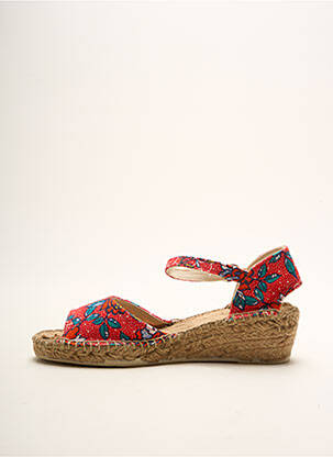 Espadrilės audinio audimas (tinklinis audimas) kulnas nuo 4 iki 6 cm raudona LA FIANCEE DU MEKONG moteris