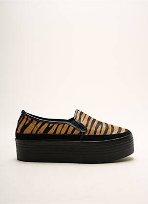 Slip-on batai satino audinys kulnas nuo 4 iki 6 cm juodas DN.SIXTY SEVEN moteris