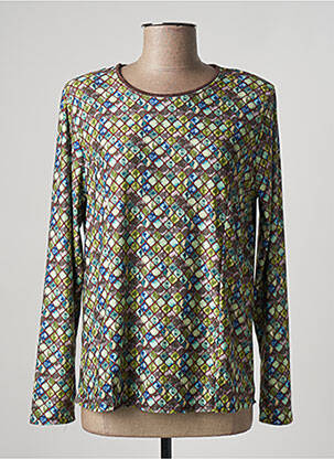 Viršūnė tamprumas ilgos rankovės žalias GENUINE moteris
