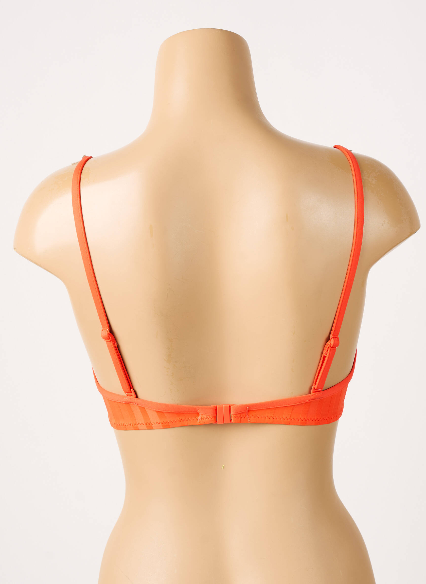 Maudymosi viršūnė tamprumas push-up liemenėlė su aukštu palaikymu oranžinė CHERRY BEACH moteris