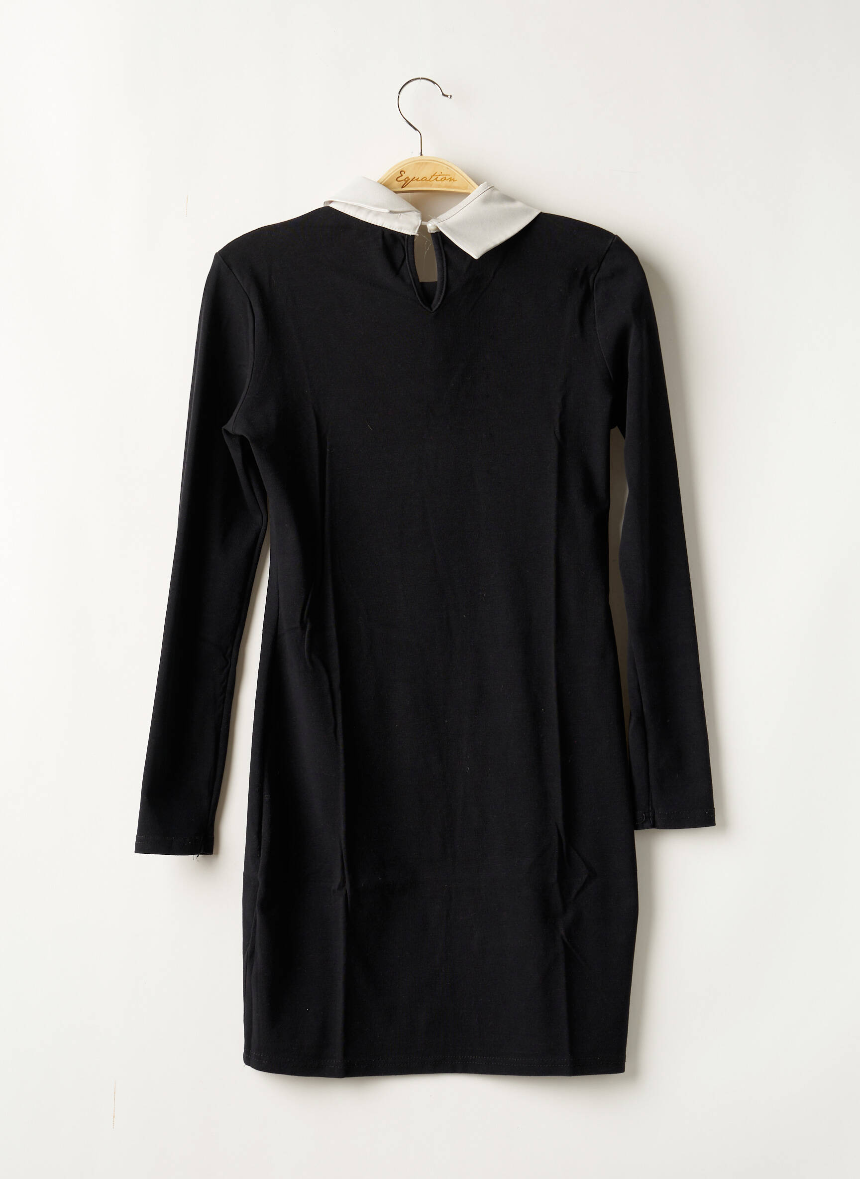 Pusilgių suknelė ilgos rankovės ilgos rankovės juodas J&H FASHION moteris