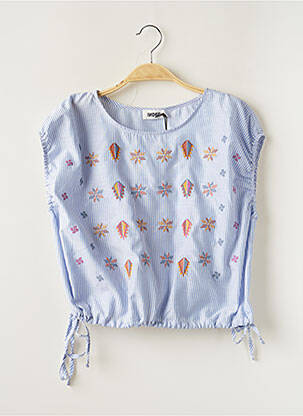 Viršūnė trumpas rankovės trumpas rankovės mėlyna INDEE mergina