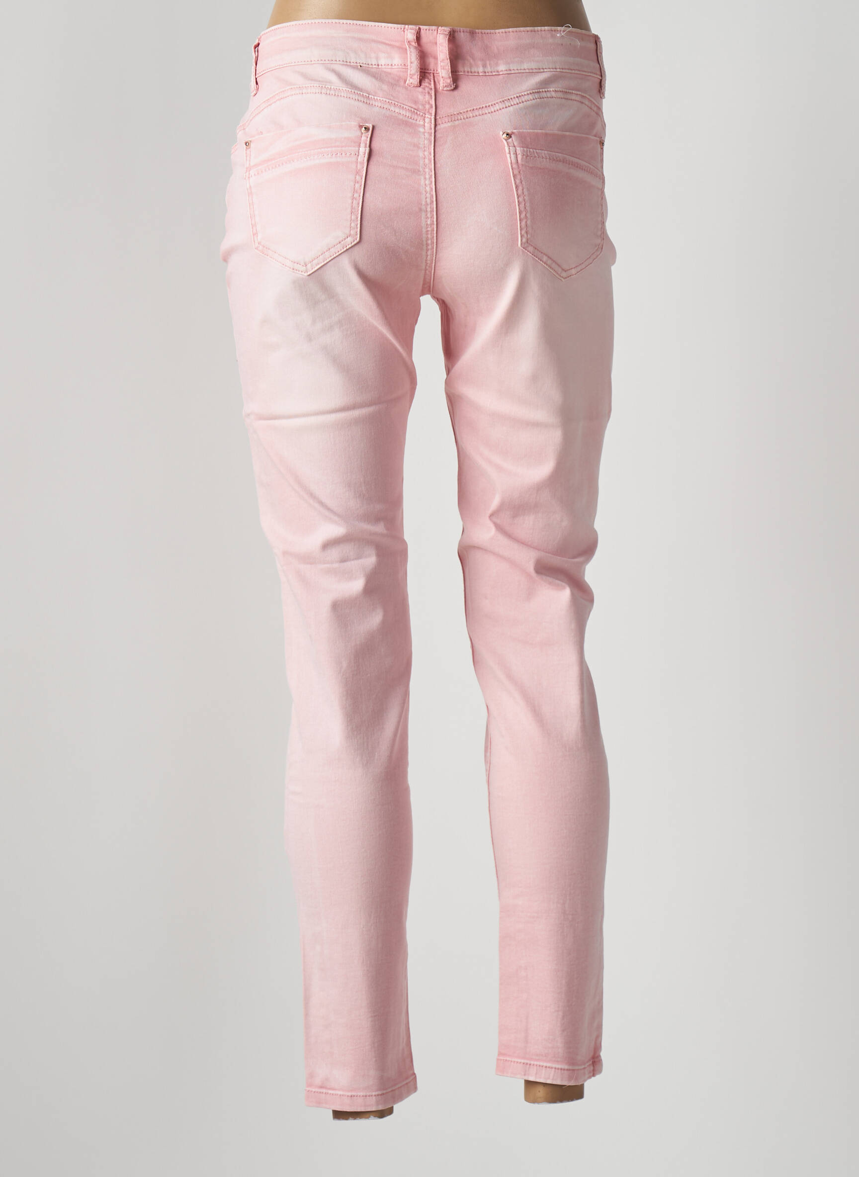 7/8 kelnės tamprumas maža dydžio rožinė DENIM moteris