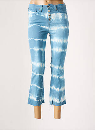 Pusilgių kelnių tamprumas normala dydis mėlyna DENIM STUDIO moteris