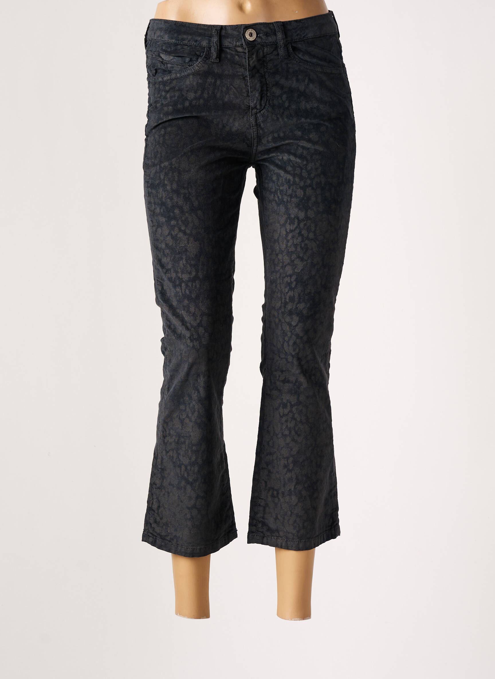 Pusilgių kelnių tamprumas maža dydžio pilka DENIM STUDIO moteris