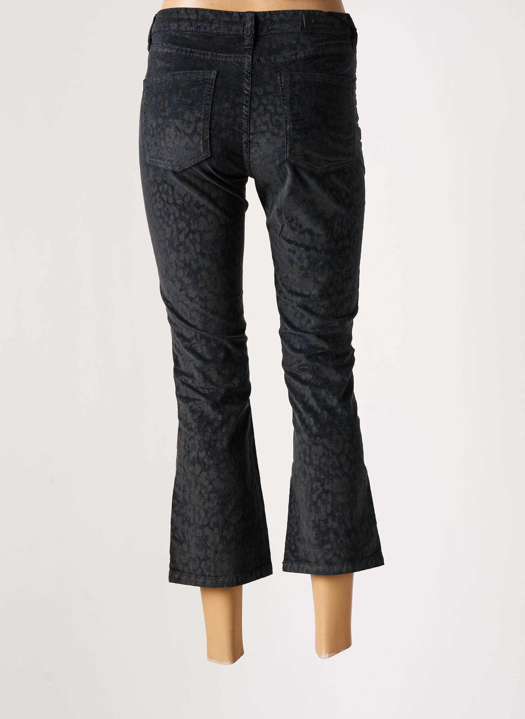 Pusilgių kelnių tamprumas maža dydžio pilka DENIM STUDIO moteris