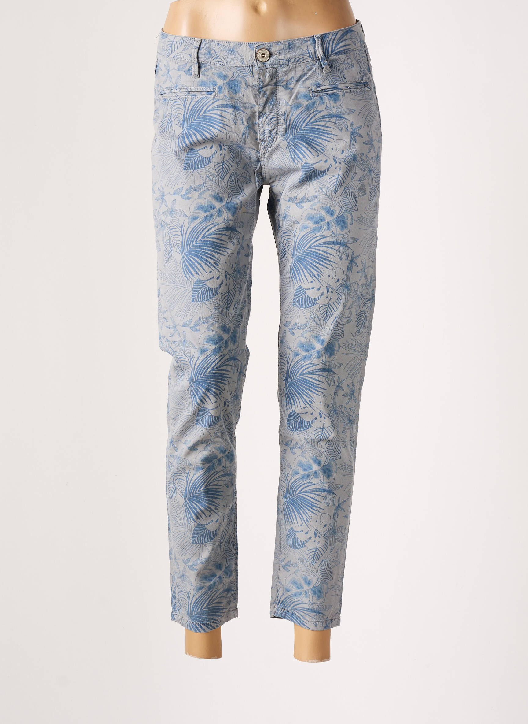 7/8 kelnės tamprumas maža dydžio mėlyna DENIM STUDIO moteris