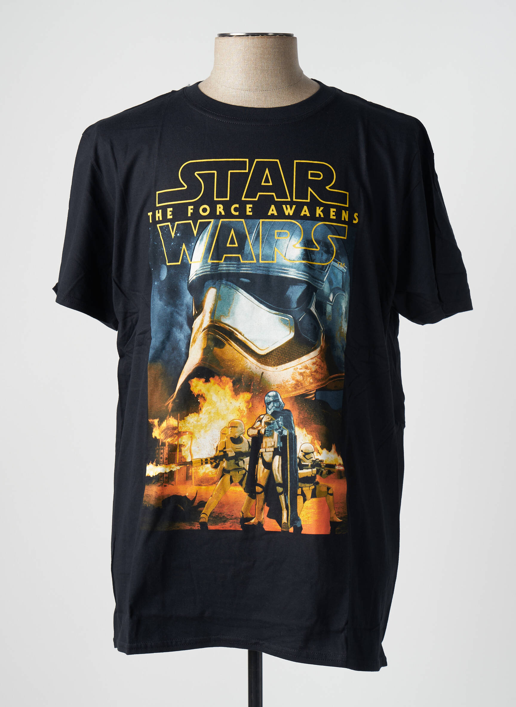 T-marškinys tamprumas trumpas rankovės juodas STAR WARS vyras