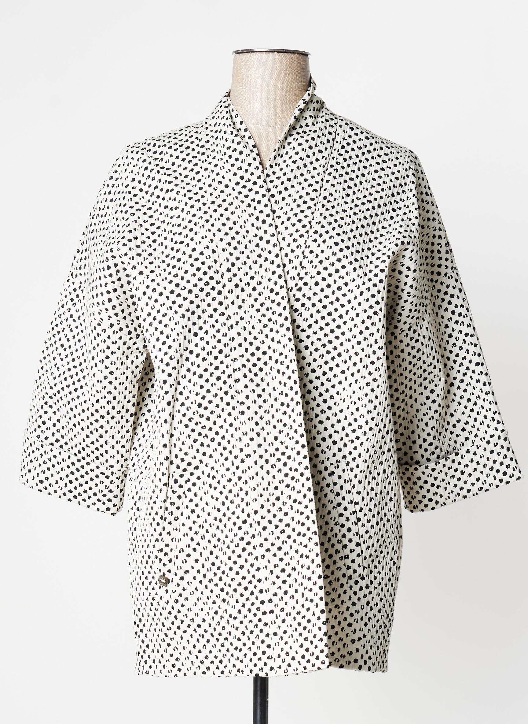 Kimono striukė fantazijos raštas baltas MANILA GRACE moteris