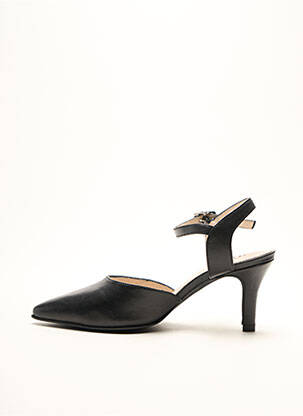 Sandalai/nu pėdos satino audinys kulnas nuo 4 iki 6 cm juodas ARTIKA SOFT moteris