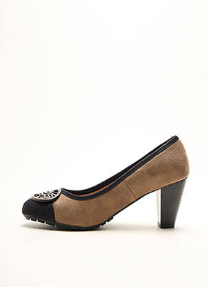 Aukštakulniai satino audinys kulnas nuo 4 iki 6 cm rudas 226 SHOES moteris