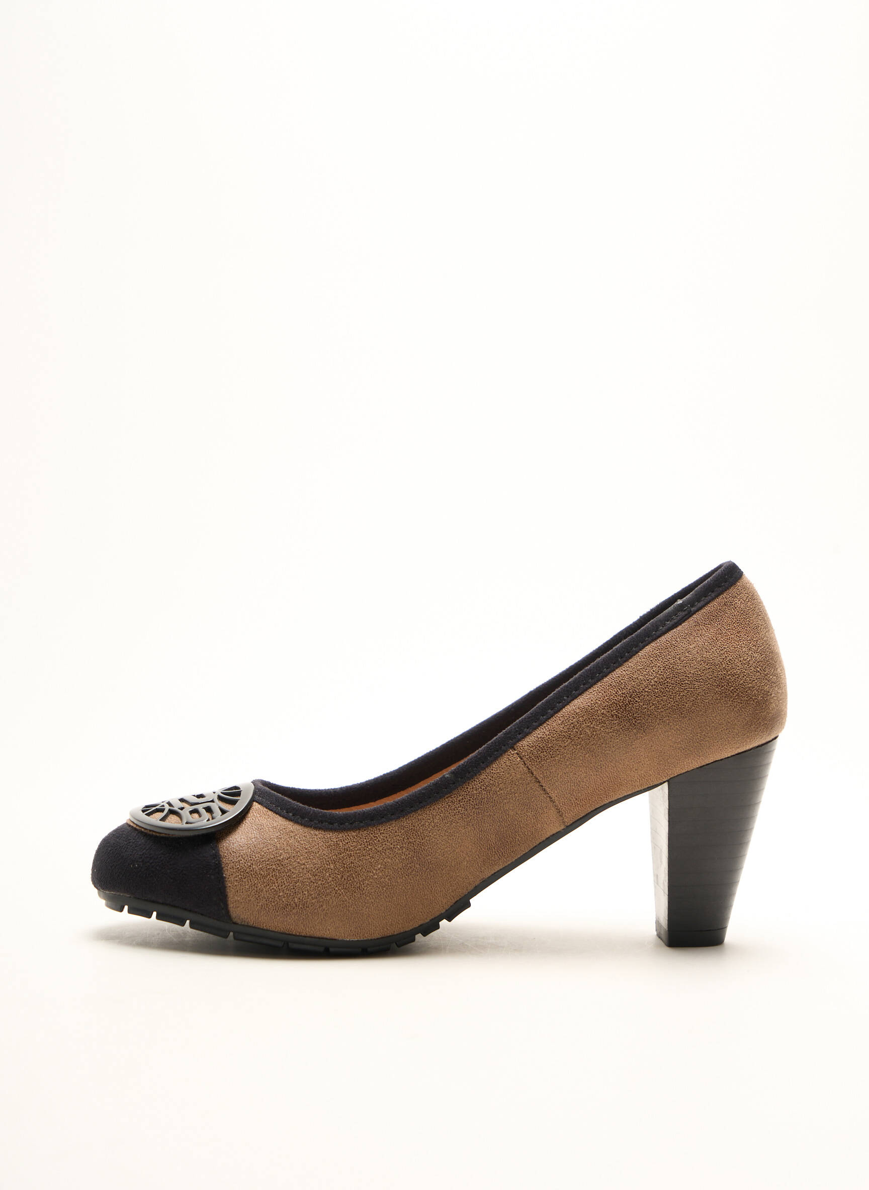 Aukštakulniai satino audinys kulnas nuo 4 iki 6 cm rudas 226 SHOES moteris