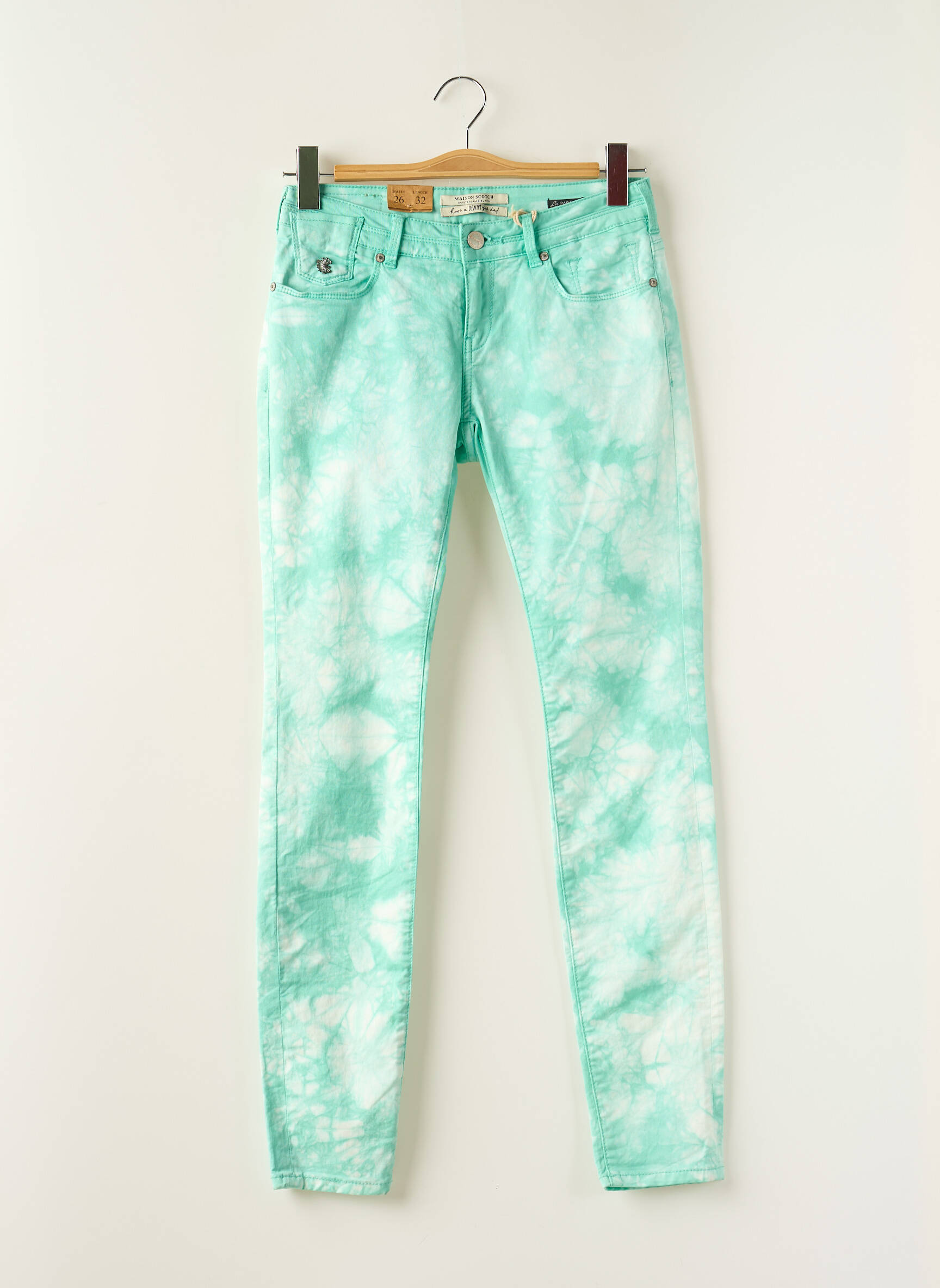 Lieknos kelnės žalias MAISON SCOTCH moteris