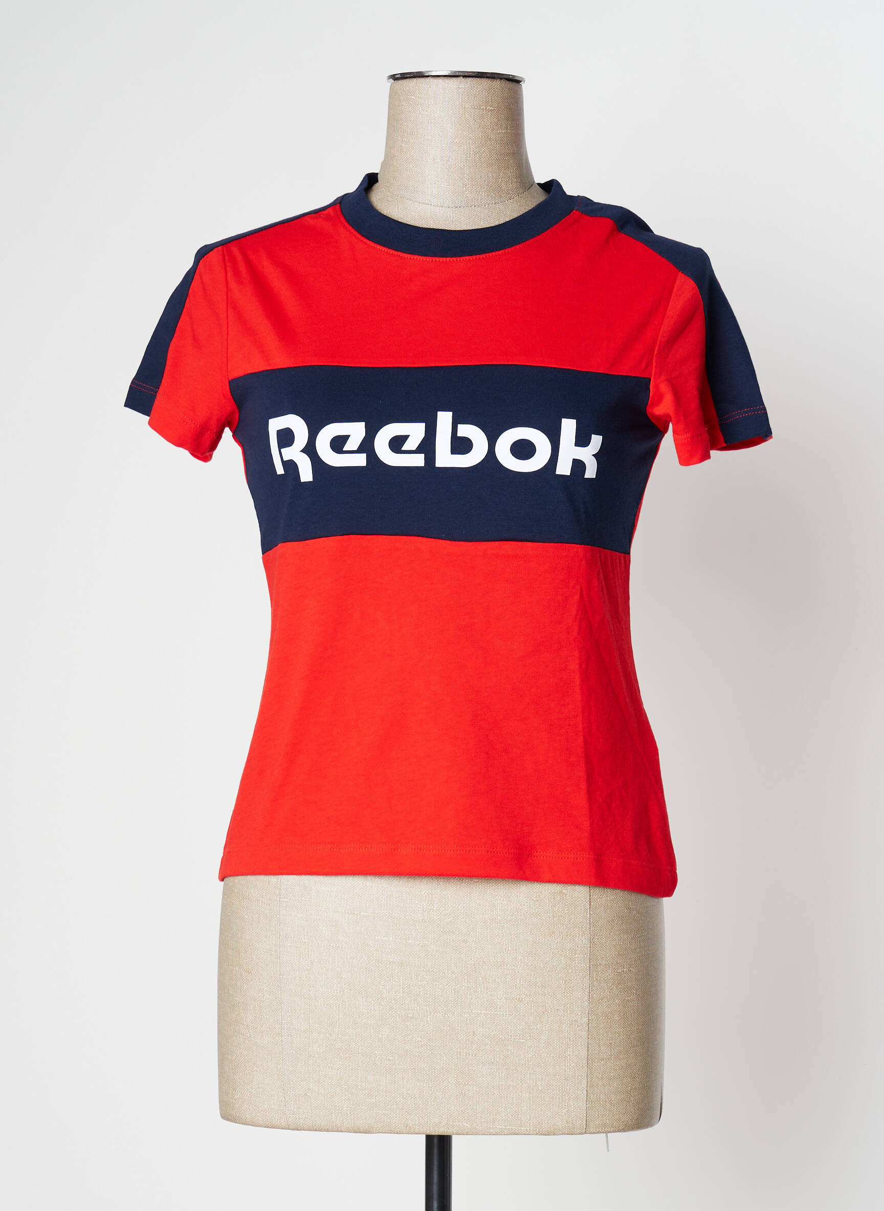 T-marškinys sietspausdinimas trumpas rankovės raudona REEBOK moteris
