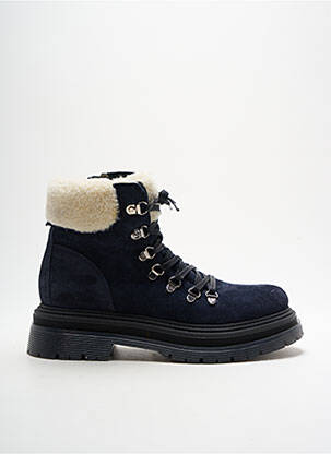 Batai/botai nubuko audinys kulnas nuo 4 iki 6 cm mėlyna HOOPER SHOES moteris