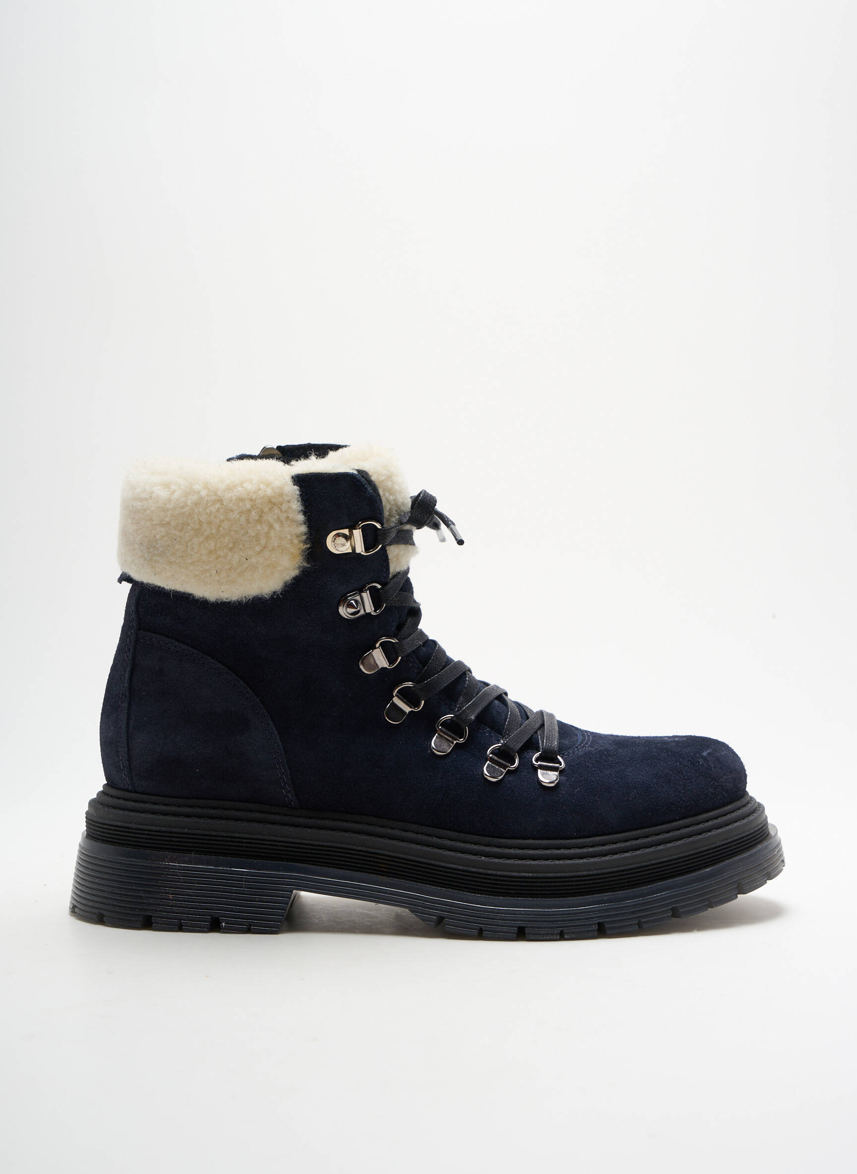 Batai/botai nubuko audinys kulnas nuo 4 iki 6 cm mėlyna HOOPER SHOES moteris