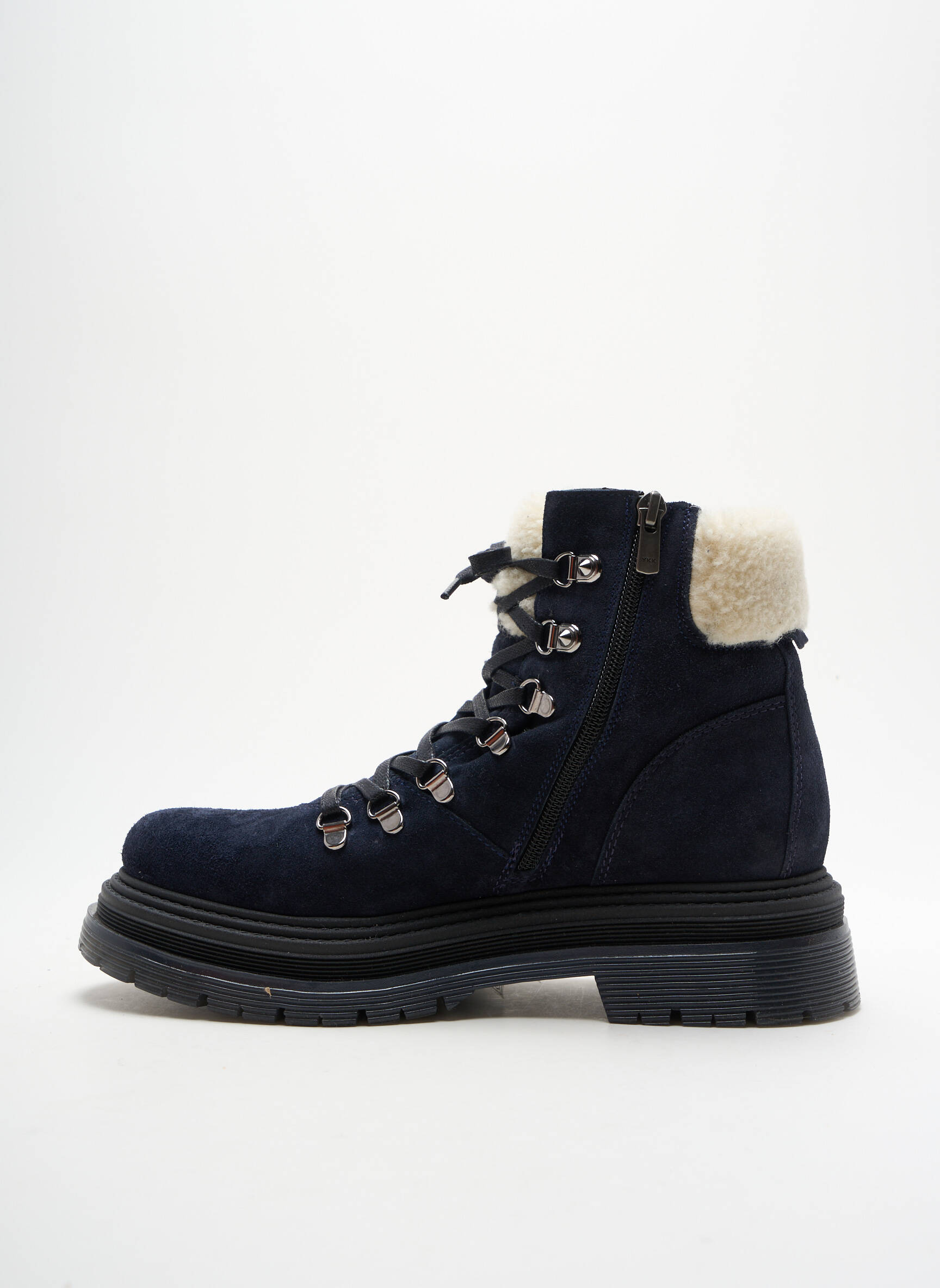 Batai/botai nubuko audinys kulnas nuo 4 iki 6 cm mėlyna HOOPER SHOES moteris