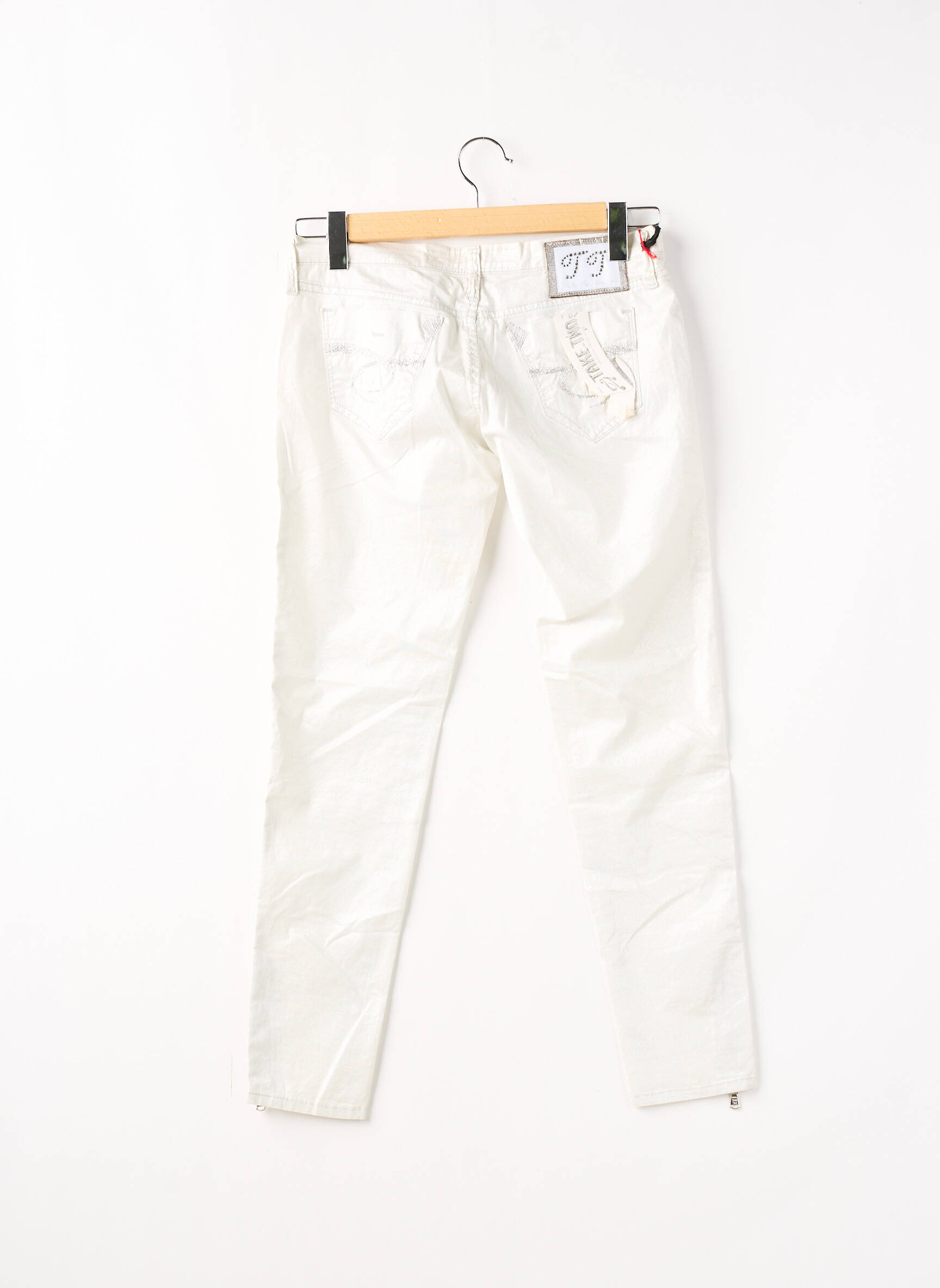 Pantalon kišenės maža dydžio baltas TAKE TWO moteris