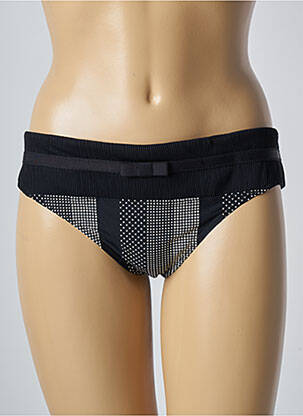 Tanga satino efektas juodas MARIE JO moteris