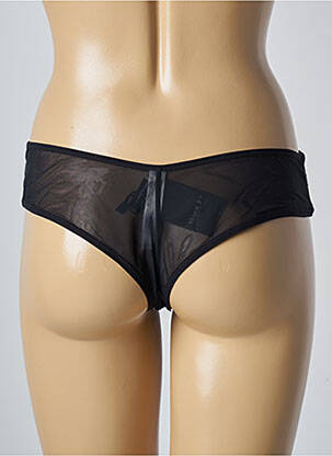 Tanga satino efektas juodas MARIE JO moteris