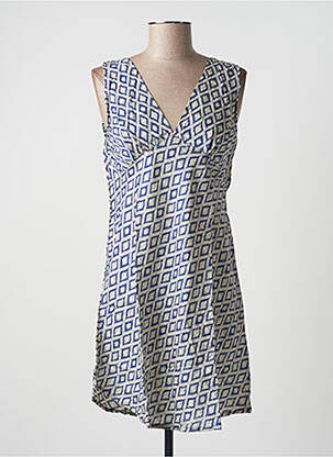 Trumpa suknelė be rankų be rankų mėlyna SINOE BY BAMBOO'S moteris