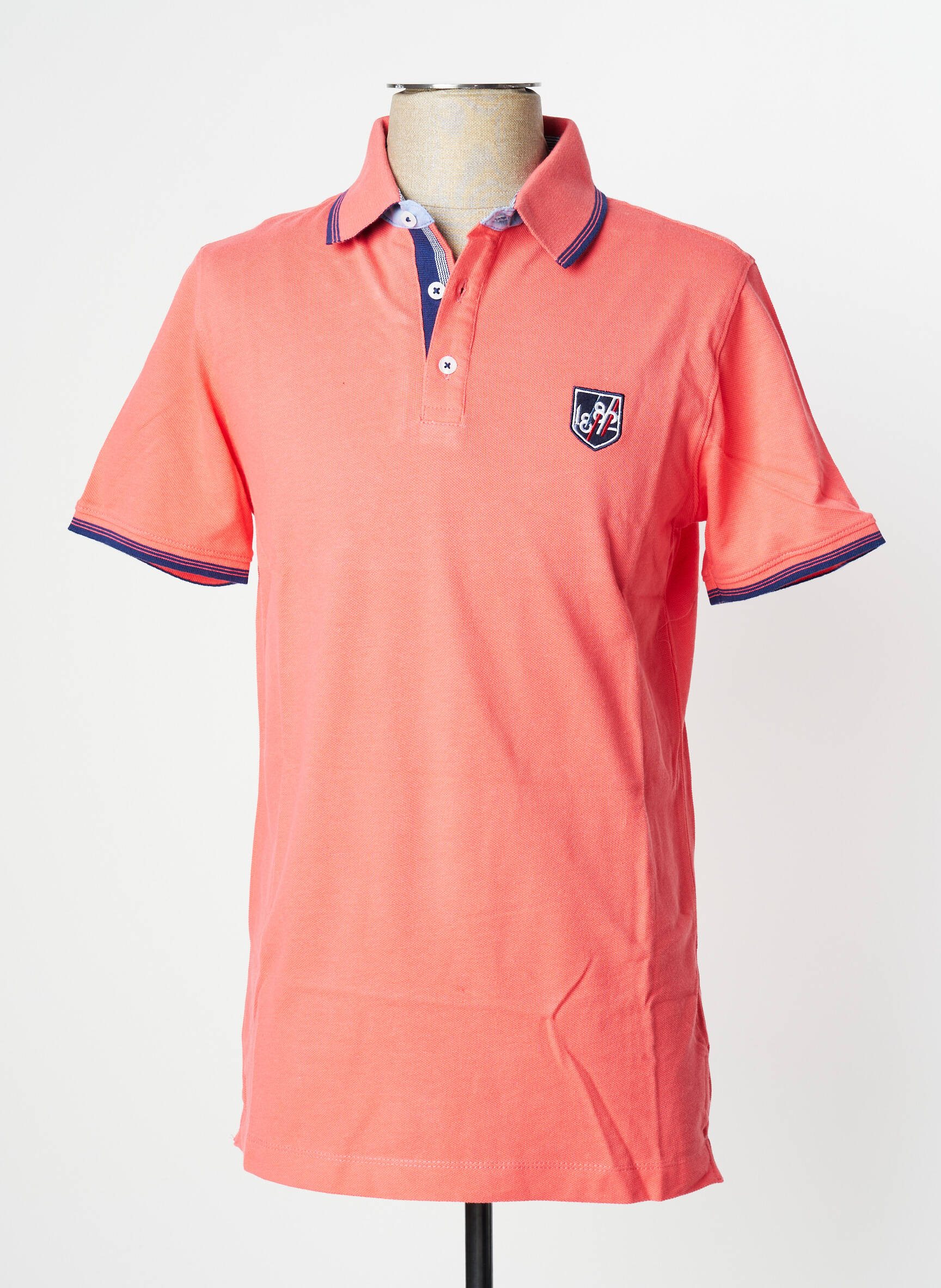 Polo tiesi kirpimas trumpas rankovės juodas CAMBRIDGE vyras