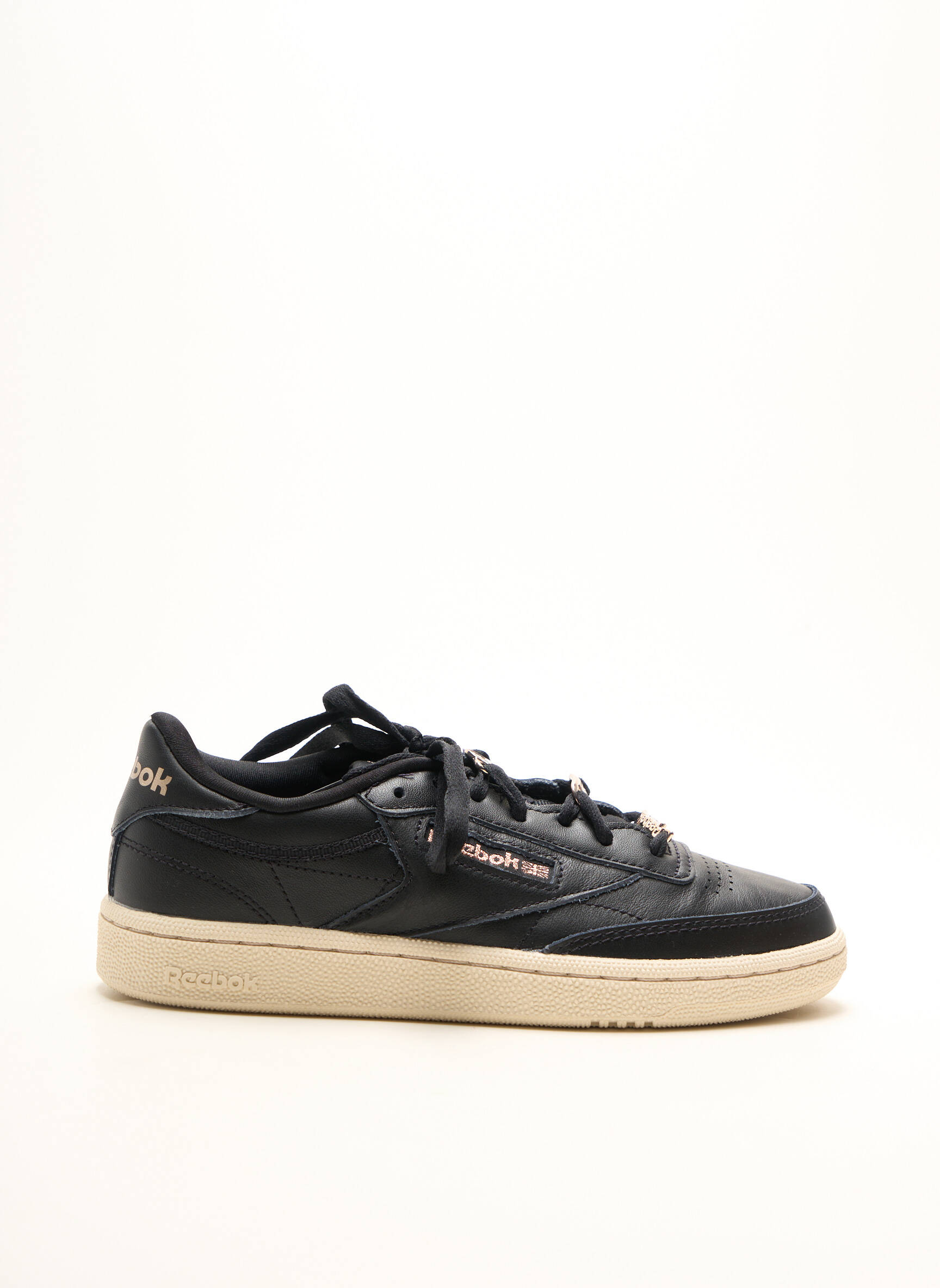 Bėgimo bateliai satino audinys plokščias kulnas iki 3 cm juodas REEBOK moteris