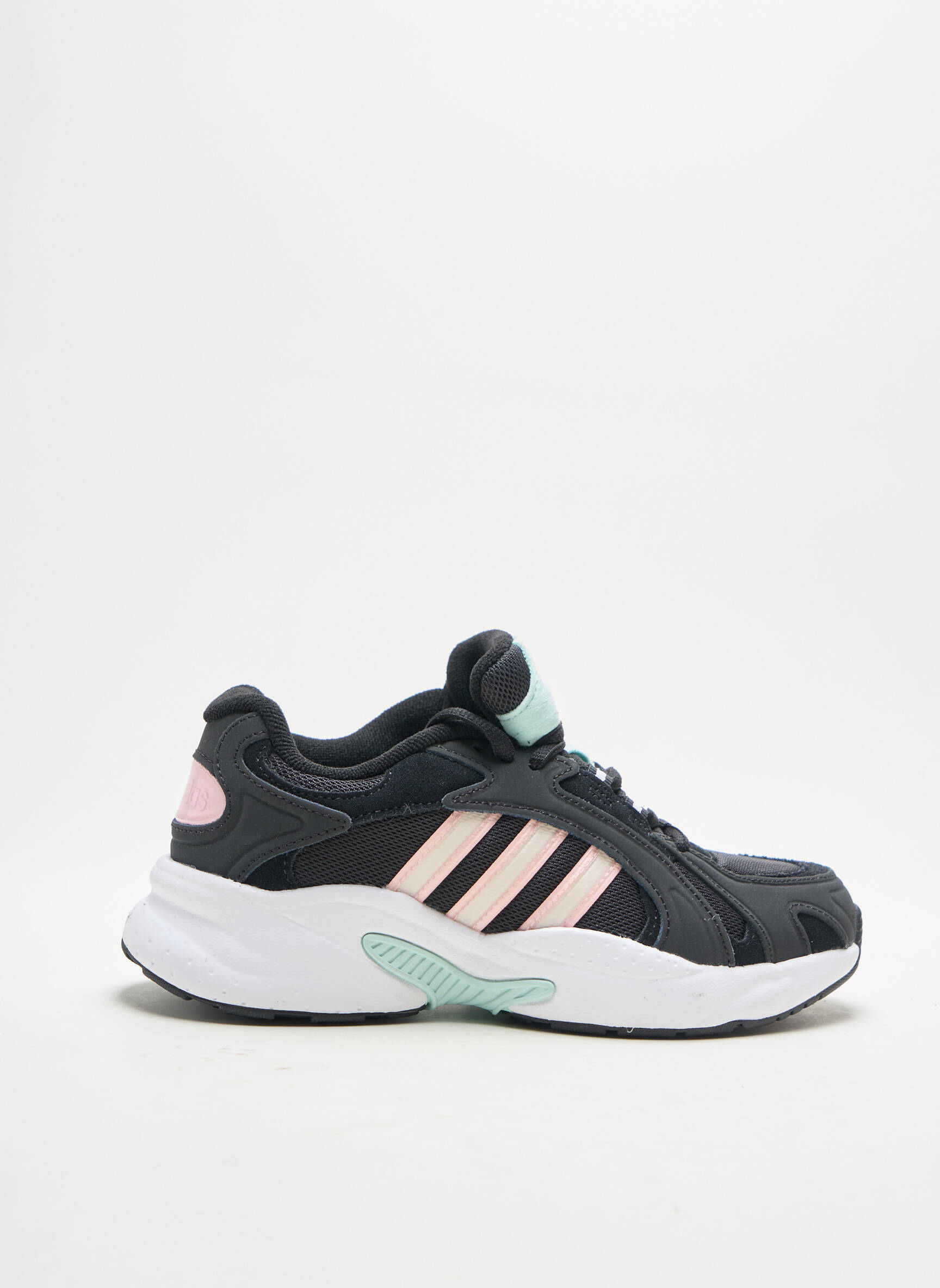 Bėgimo bateliai satino audinys kulnas nuo 4 iki 6 cm juodas ADIDAS moteris