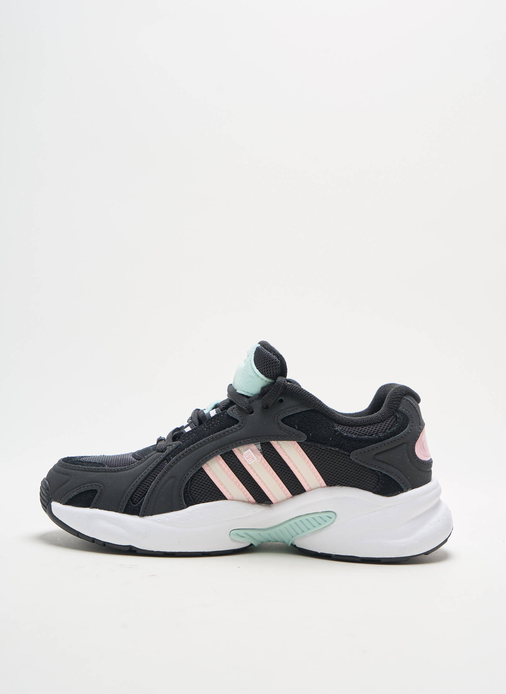 Bėgimo bateliai satino audinys kulnas nuo 4 iki 6 cm juodas ADIDAS moteris
