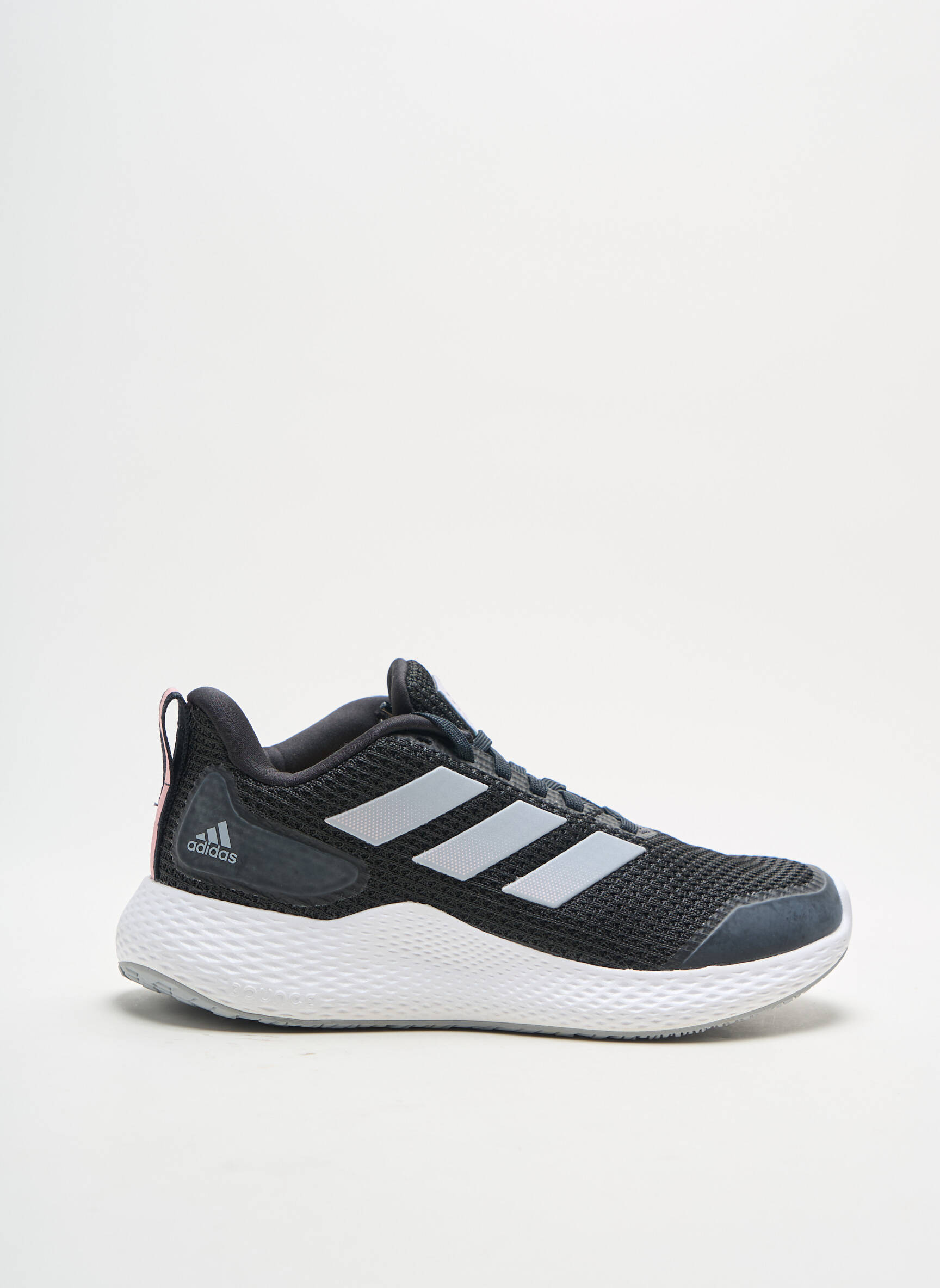 Bėgimo bateliai audinio audimas (tinklinis audimas) apvalus mygtukas juodas ADIDAS unisexas
